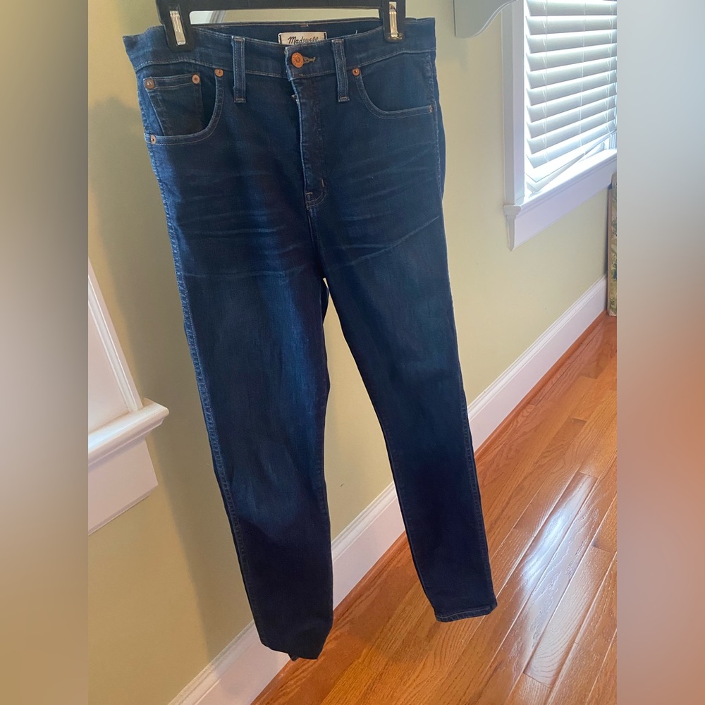 Madewell high rise skinny jeans dark wash size 29